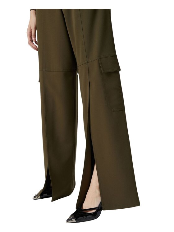 PINKO PINKO Παντελόνι Cargo Pelaggi pantalone fluido Πράσινο Comfort Fit