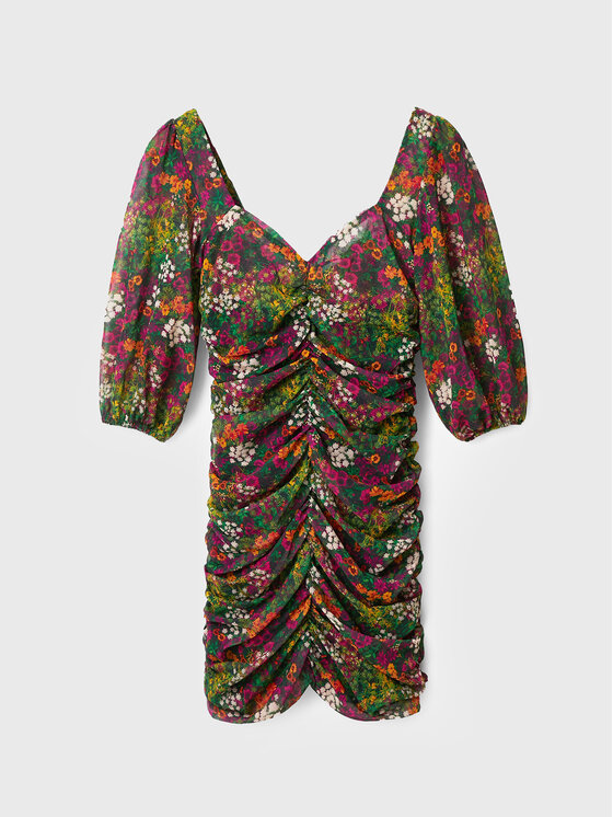 Desigual Desigual Každodenné šaty Lara 22WWVW47 Farebná Slim Fit
