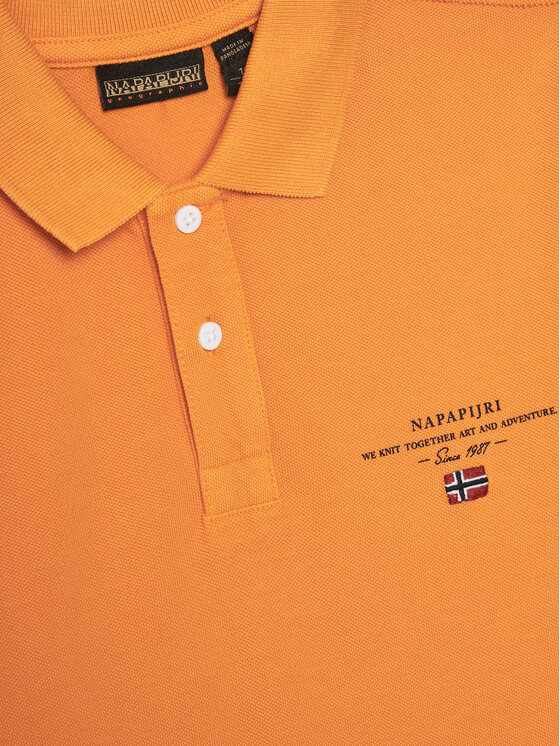 Napapijri Napapijri Polo Elbas 5 NP0A4G4NA701 D Narančasta Regular Fit