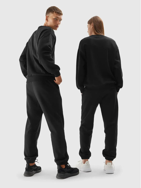 4F 4F Bluza 4FAW23TSWSU703-20S Czarny Regular Fit