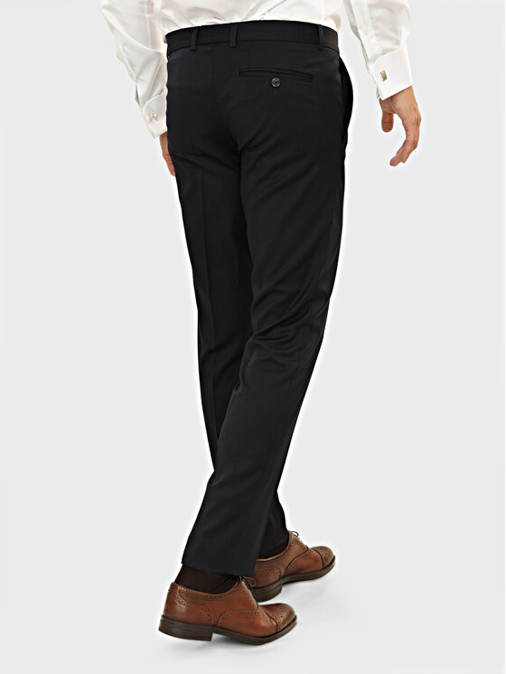 Evenemen Evenemen Spodnie garniturowe Patron Granatowy Slim Fit