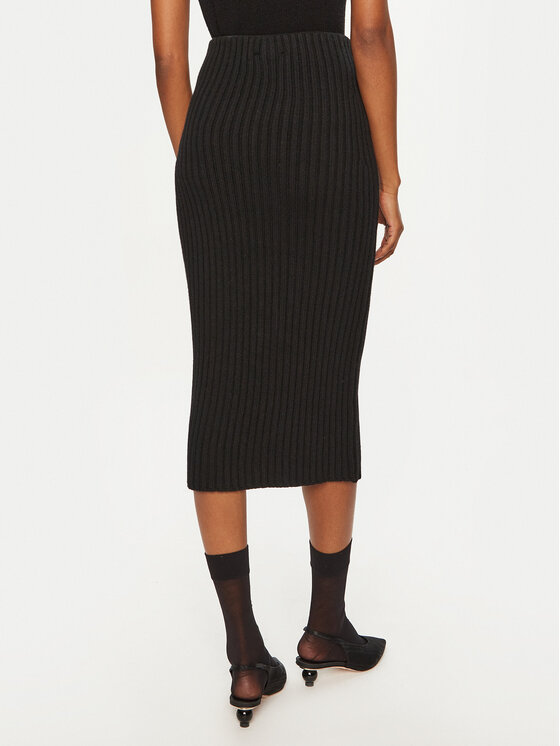 ViCOLO ViCOLO Midi suknja 55017S Crna Slim Fit