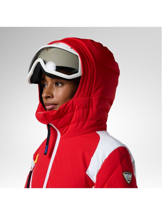 Rossignol Rossignol Kurtka narciarska W Jcc Valdiz Down Ski Jacket Czerwony Slim Fit