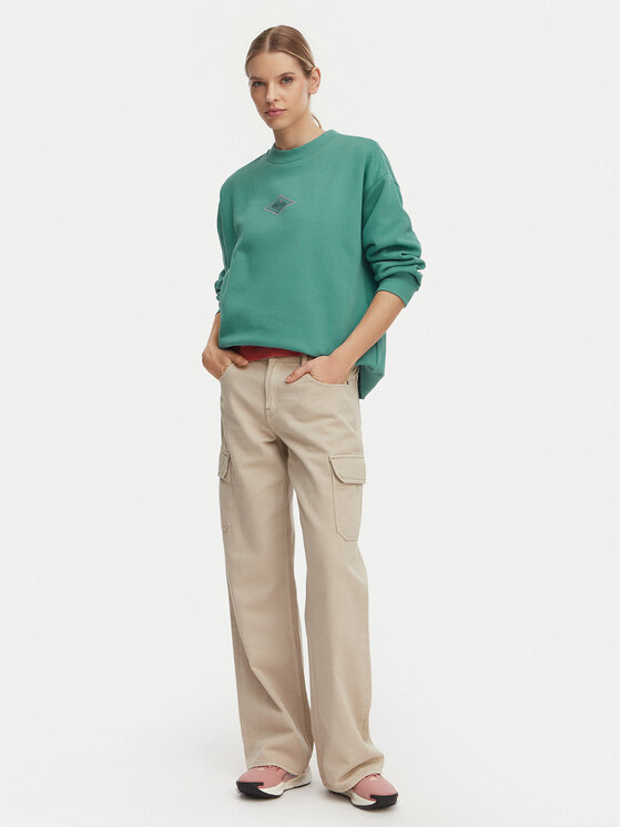 Quiksilver Quiksilver Džemperis ar kapuci EQWFT03188 Zaļš Oversize