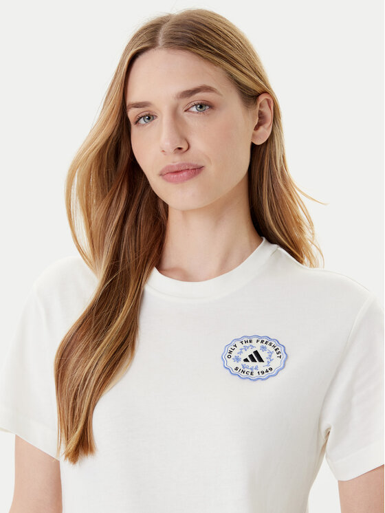 adidas adidas Тишърт Farmers Market Graphic KB2485 Екрю Regular Fit