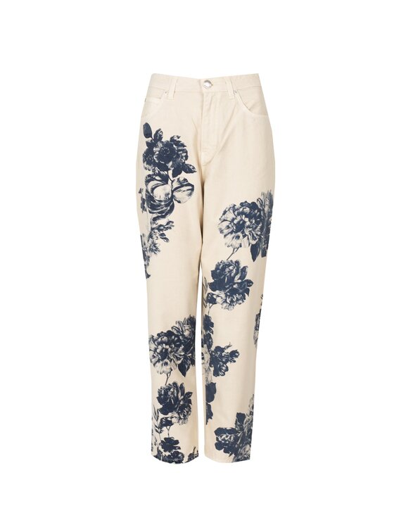 PINKO PINKO Παντελόνι υφασμάτινο 1J10T4 Y883 Λευκό Regular Fit