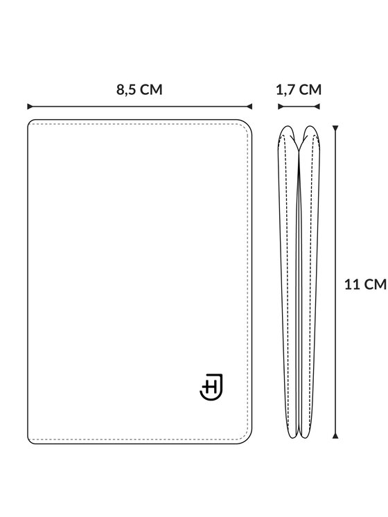 James Hawk James Hawk Mały Portfel Męski Męski skórzany portfel slim z RFID Brązowy