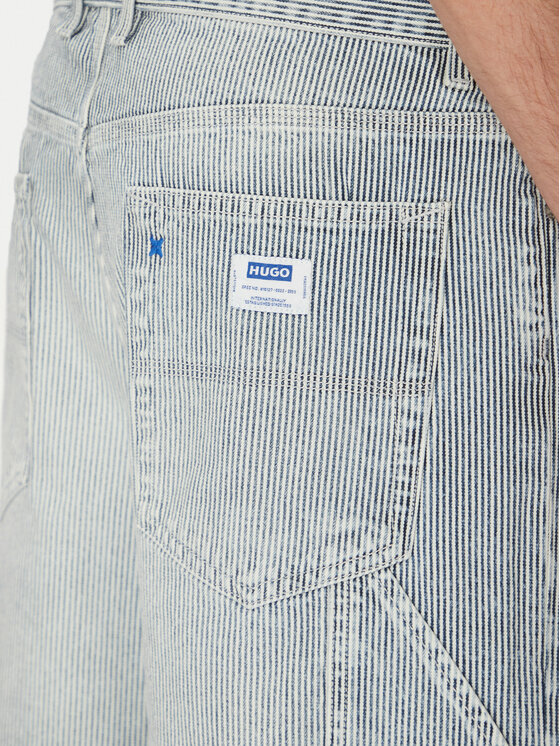 HUGO HUGO Pantaloni scurți de blugi 50534609 Albastru celest Regular Fit