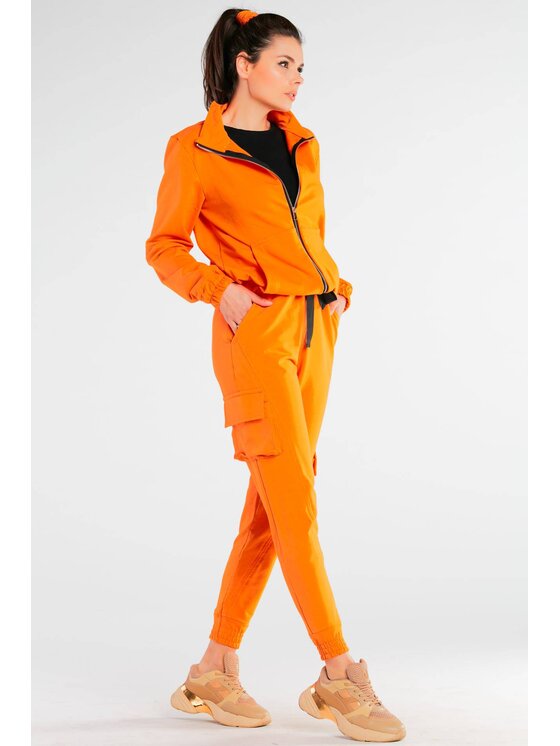 Infinite You Infinite You Bluza M246 Pomarańczowy Basic Fit