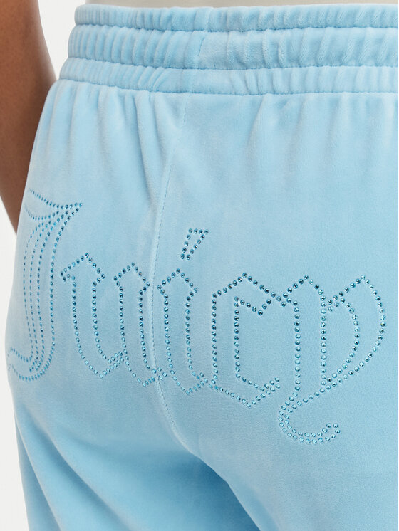 Juicy Couture Juicy Couture Pantaloni trening Tina JCWBJ126327 Albastru celest Straight Leg