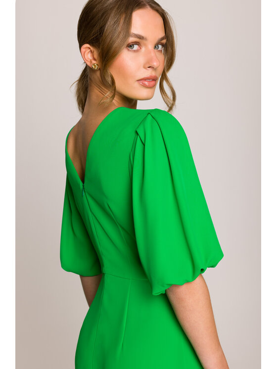Stylove Stylove Večerné šaty S399 Zelená Premium Fit