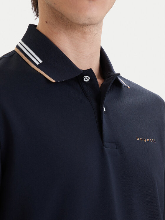 Bugatti Bugatti Polo särk 8150-75031C Tumesinine Regular Fit