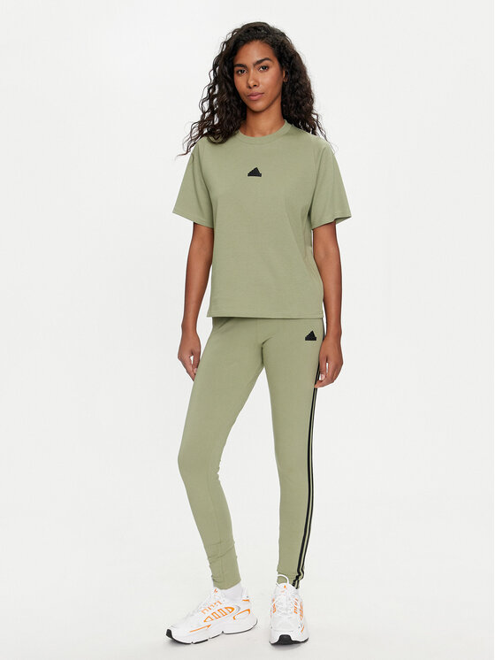 adidas adidas Tamprės Future Icons 3-Stripes IW5291 Žalia Slim Fit