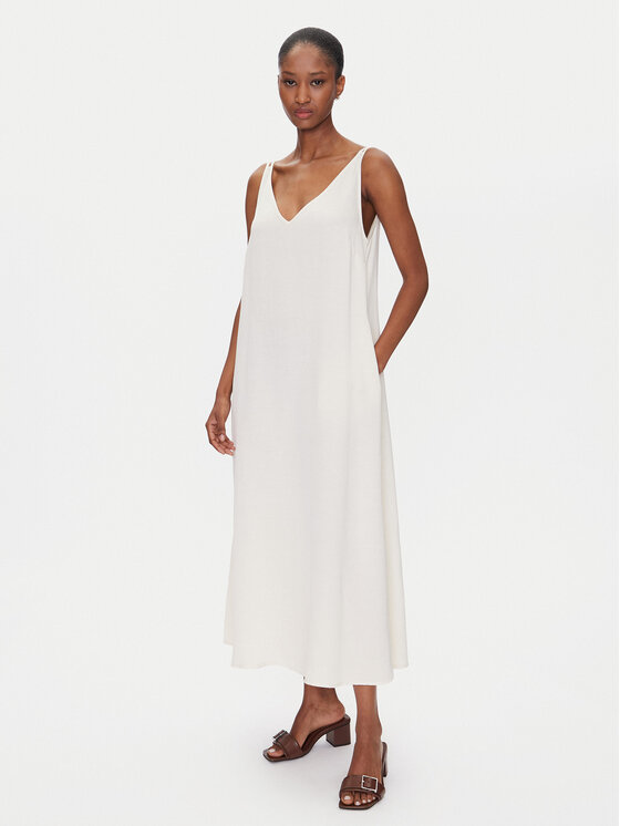 ViCOLO ViCOLO Ljetna haljina TD0758 Écru Regular Fit