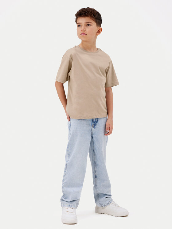 NAME IT NAME IT Tričko Vobbo 13238968 Béžová Loose Fit