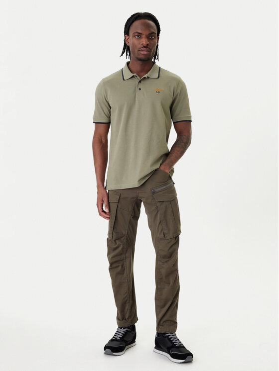 Aeronautica Militare Aeronautica Militare Polo 261PO1308UP00082 Zielony Regular Fit