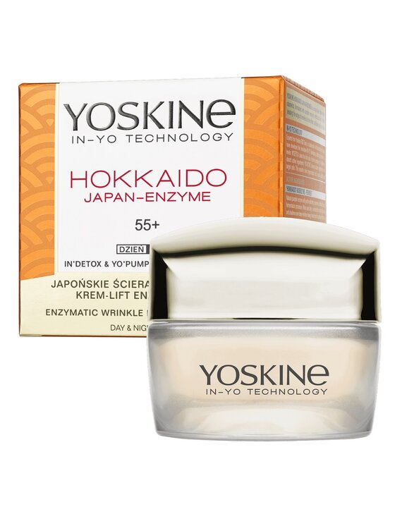 Yoskine Yoskine Yoskine Hokkaido Japan-Enzyme przeciwzmarszczkowy krem do twarzy 55+ 50ml Krem do twarzy