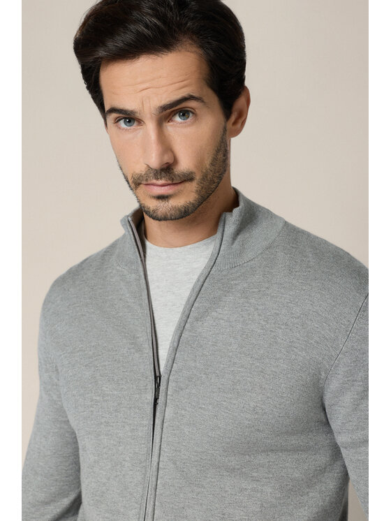 Lancerto Lancerto Sweter Riki SW073225000052 Szary Regular Fit