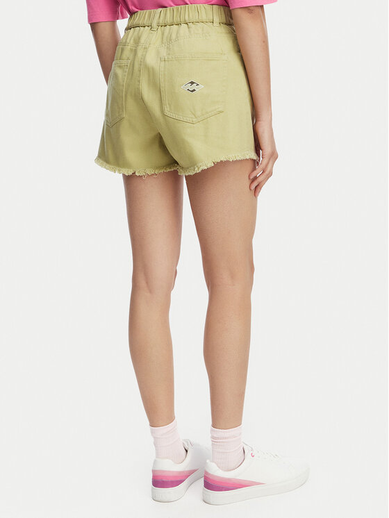 Billabong Billabong Jeans kratke hlače Little Sister EBJDS00103 Svetlo zelena Relaxed Fit