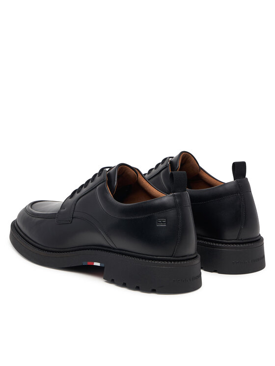 Tommy Hilfiger Tommy Hilfiger Pantofi Corporate Casual Lth Deck Shoe FM0FM05979 Negru