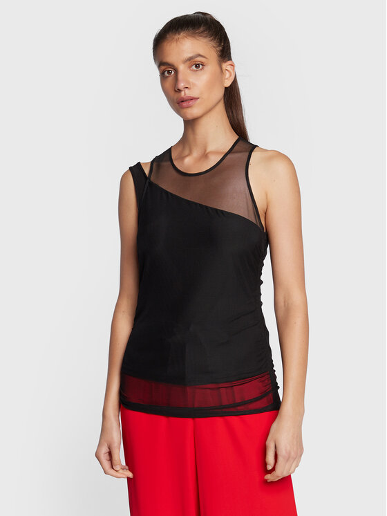 DKNY Bluza P2FH7N65 Črna Regular Fit