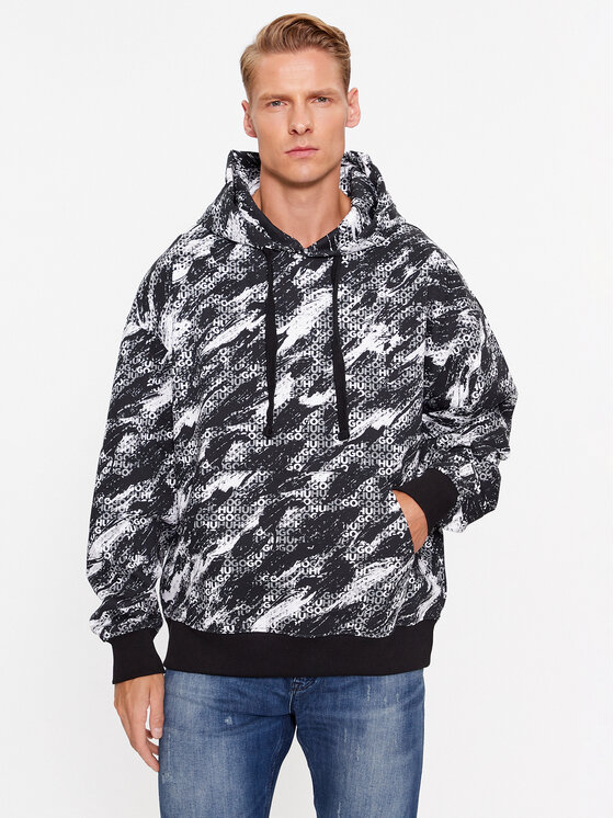 HUGO Hugo Felpa Dednex 50500264 Nero Regular Fit