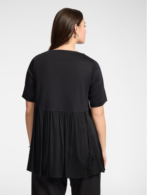 Elena Mirò Elena Mirò T-Shirt G077Z000596N033 Czarny Regular Fit