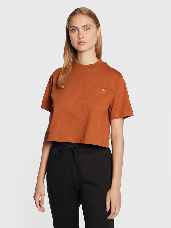 Dickies Tricou Porterdale DK0A4XDEIEX Maro Relaxed Fit