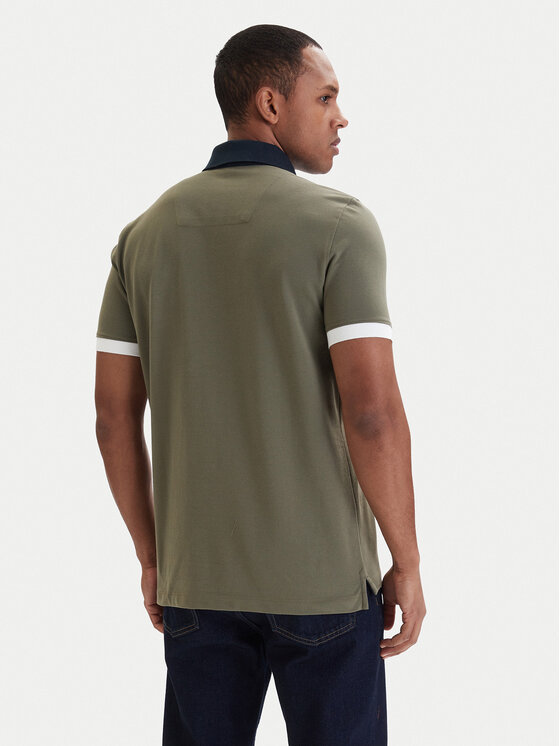 Aeronautica Militare Aeronautica Militare Polokošeľa 261PO1908UP00191 Zelená Slim Fit
