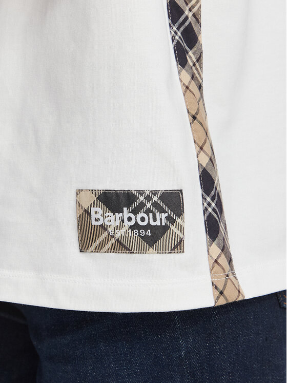 Barbour Barbour T-Shirt Fawne LML0938WH11 Λευκό Regular Fit