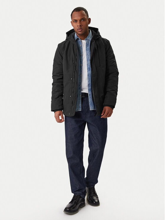 G-Star Raw G-Star Raw Télikabát Clean Vodan D27789-D908 Fekete Regular Fit