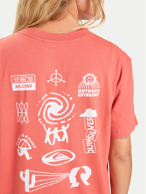 Quiksilver Quiksilver Футболка Standard  EQWZT03197 Бордовий Regular Fit