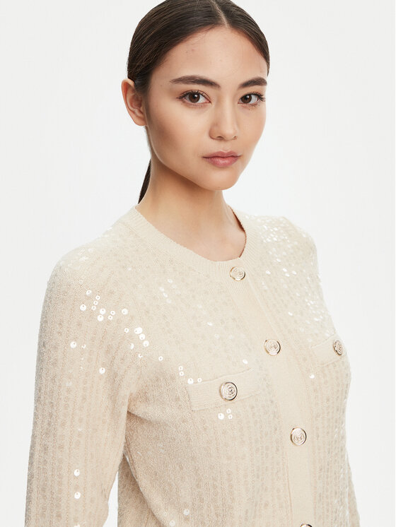 Marella Marella Cardigan Siena1 2523346094 Écru Regular Fit