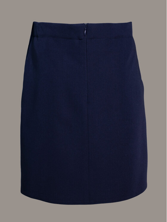 SLY SLY Spódnica 4S-301B Granatowy Comfortable Fit
