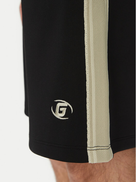 Guess Guess Športne kratke hlače Z5GD08 KCRU2 Črna Loose Fit