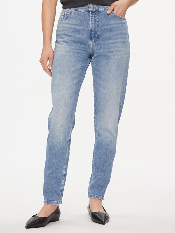 Calvin Klein Jeans Džinsi J20J222764 Zils Mom Fit