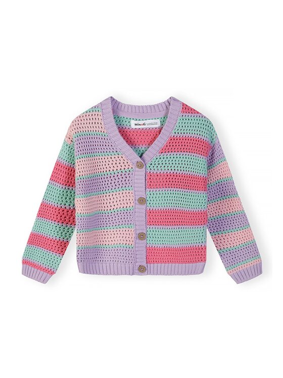 minoti minoti Kardigan 30KNIT107 Fioletowy Regular Fit