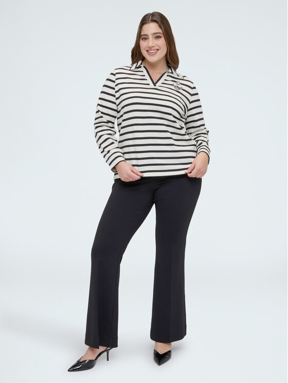 Fiorella Rubino Fiorella Rubino Polo G08QL009097N0Z3 Biały Boxy Fit