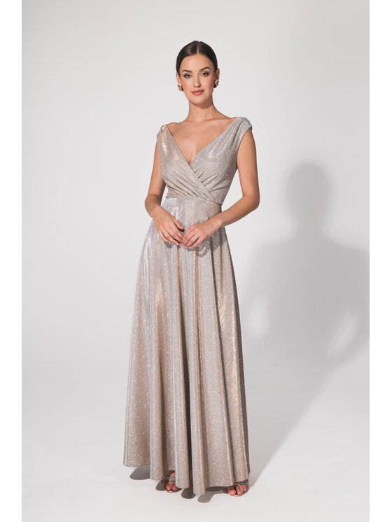 Aurora Aurora Abito da sera Cindy brokat -stara Argento Feminine Fit