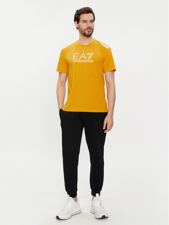 EA7 Emporio Armani EA7 Emporio Armani T-Shirt 3DPT29 PJULZ 1680 Żółty Regular Fit
