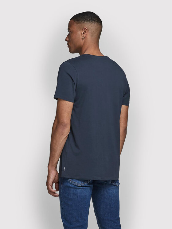 Jack & Jones Jack & Jones Majica Orrganic Basic 12156101 Mornarsko modra Slim Fit
