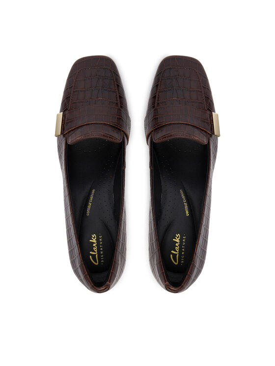 Clarks Clarks Salonarji Fernie Edge 26327185 Temno rjava
