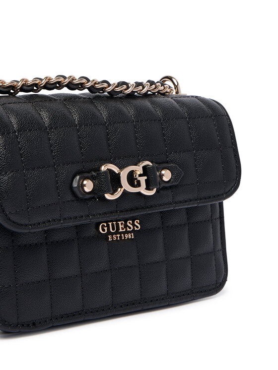 Guess Guess Geantă Nadira Mini HWQG84 24780 Negru