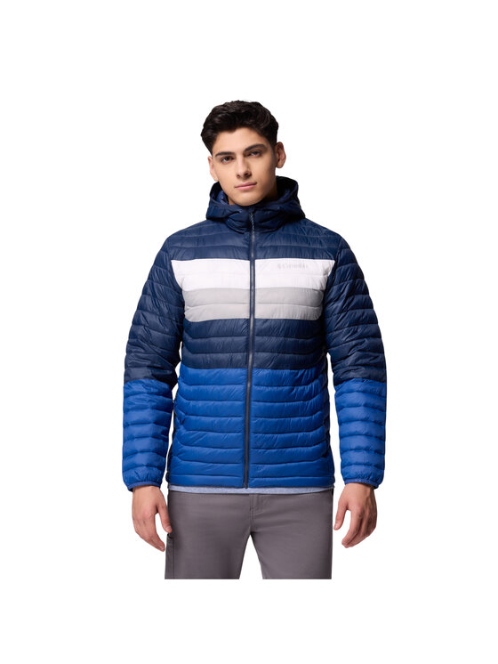 Columbia Columbia Giacca di transizione Powder Pass Hooded Jacket Blu Regular Fit
