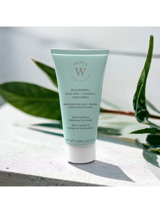 Warda Skincare Warda Skincare Odmładzający krem do rąk Aloe Vera + Witamina C Krem do rąk