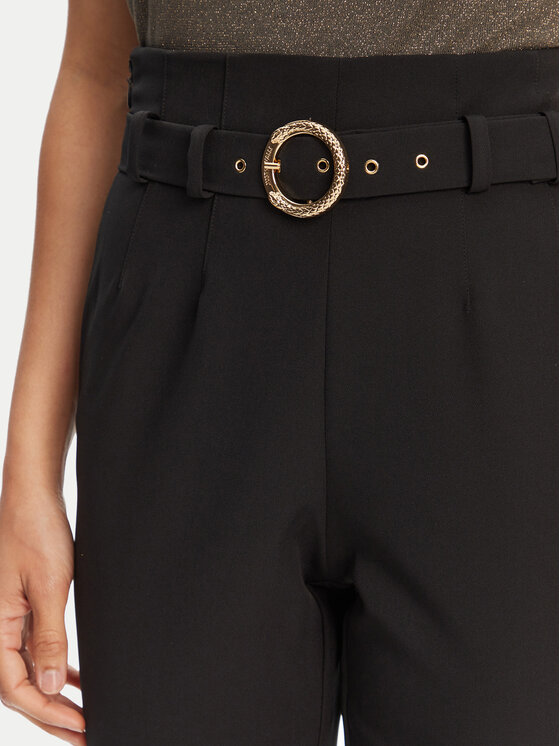 Just Cavalli Just Cavalli Medžiaginės kelnės 78PAA130 Juoda Slim Fit