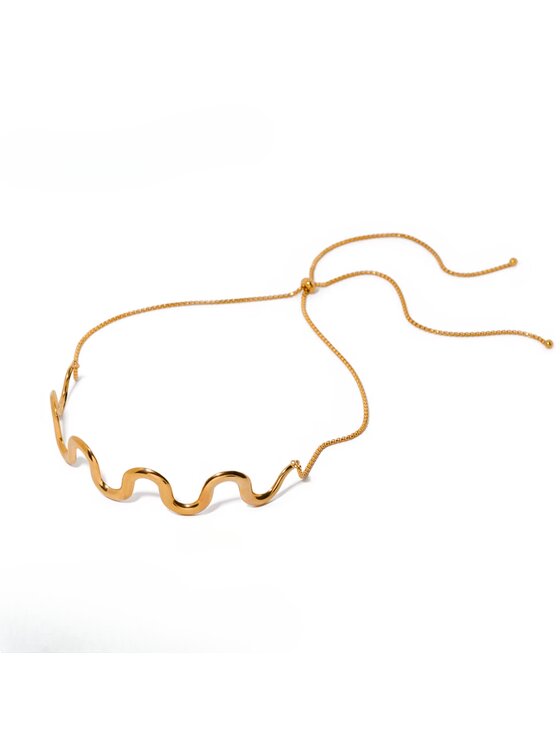 Fugart Fugart Naszyjnik Naszyjnik choker stal szlachetna złoty FUGJDNW2310003 Złoty