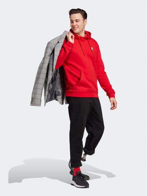 adidas adidas Bluza Trefoil Essentials IA4897 Czerwony Regular Fit