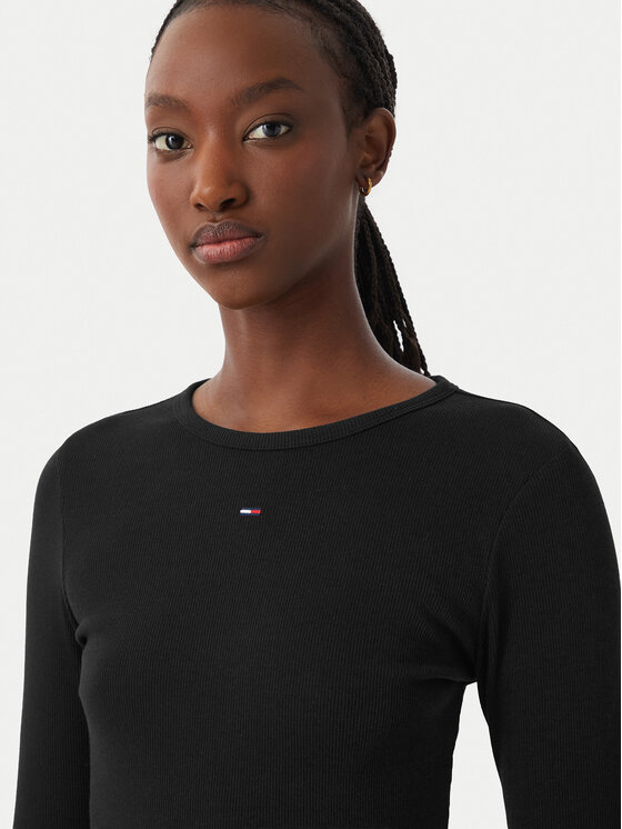 Tommy Hilfiger Tommy Hilfiger Blúz szett Essential DW0DW17716 Fekete Slim Fit