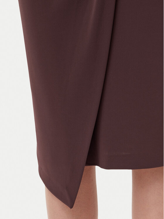 Rinascimento Rinascimento Midi suknja CFC0123489003 Smeđa Regular Fit